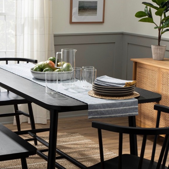 NEW Hearth & Hand Dobby rib knit Table Runner 6 ft - Picture 4 of 9